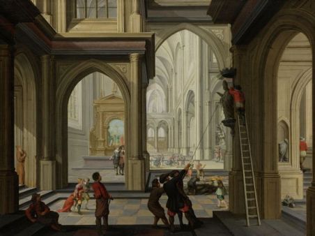 L’assalto alle chiese olandesi, nel 1566: i calvinisti distruggono le immagini dei santi (dipinto di Dirck van Delen).